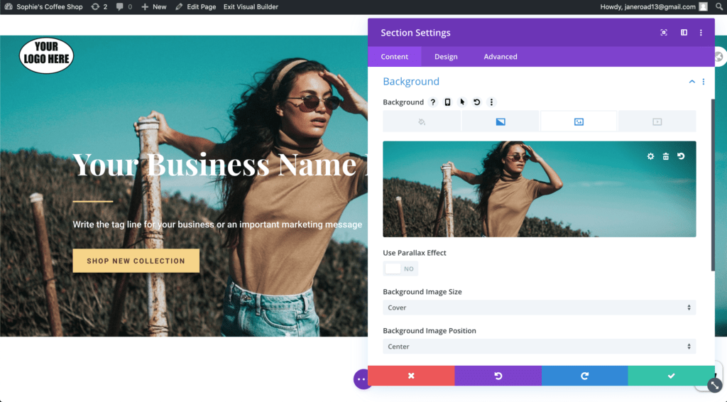 divi builder background image divi background image