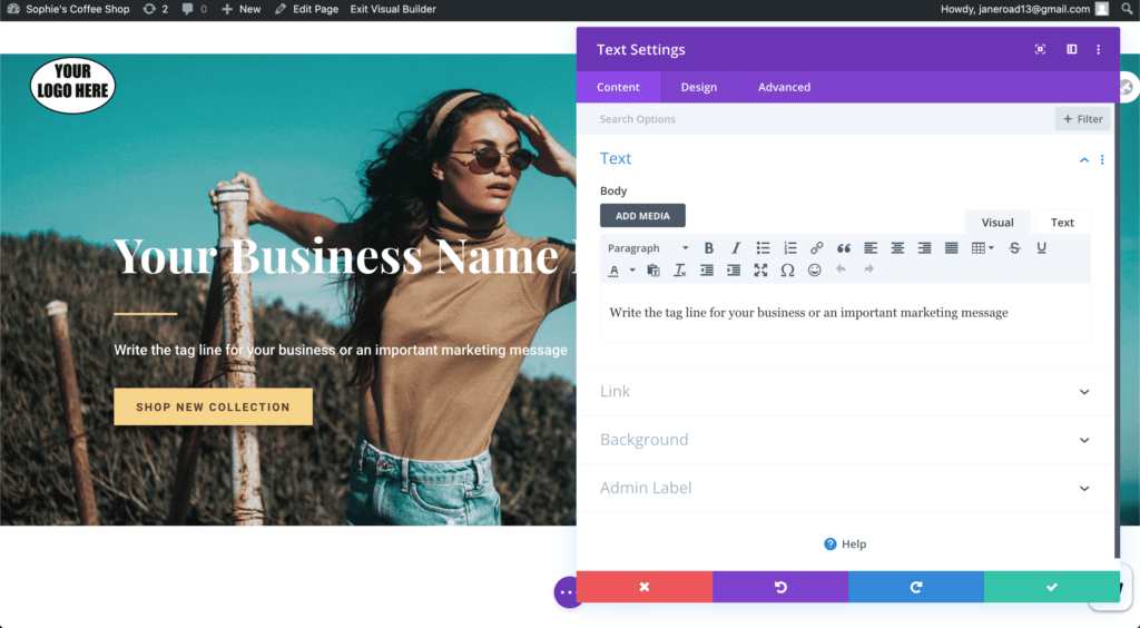 divi builder text editor divi builder editor